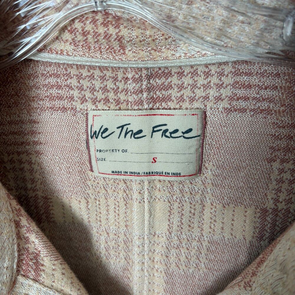 FREE PEOPLE WE THE FREE Berry Keep it Cozy Oversize Shacket Womens Size Small - Picture 2 of 6